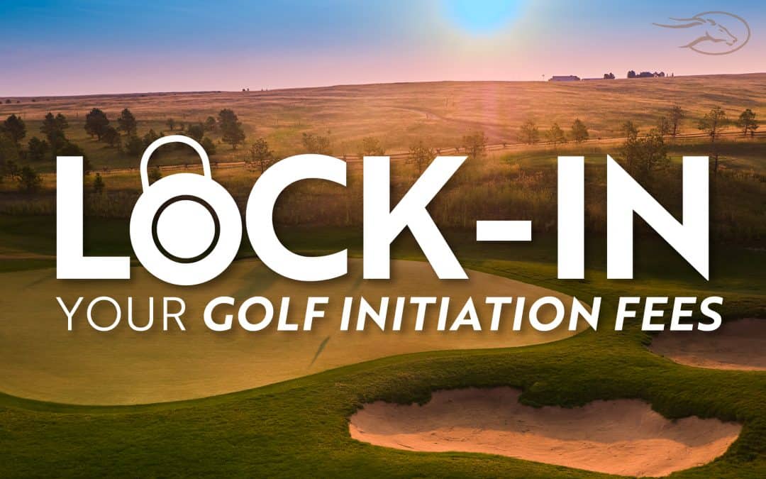 Lock-in your Golf Initiation Fees